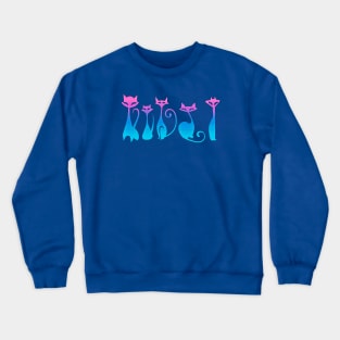 60’s Retro Cats Crewneck Sweatshirt